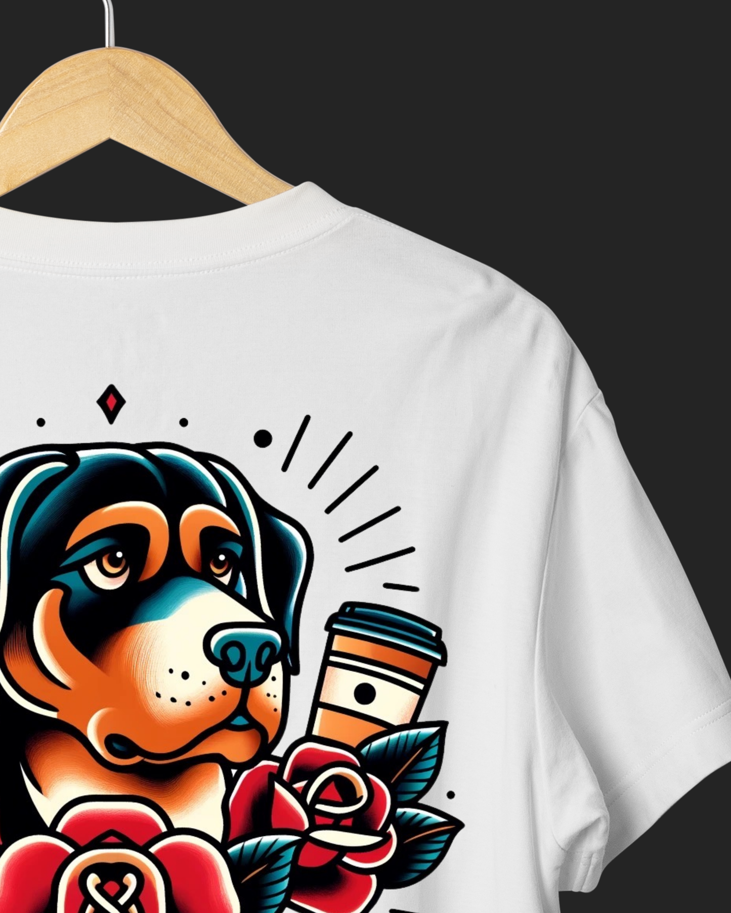 'Dogs Before Decaf'- Oversized T - Unisex